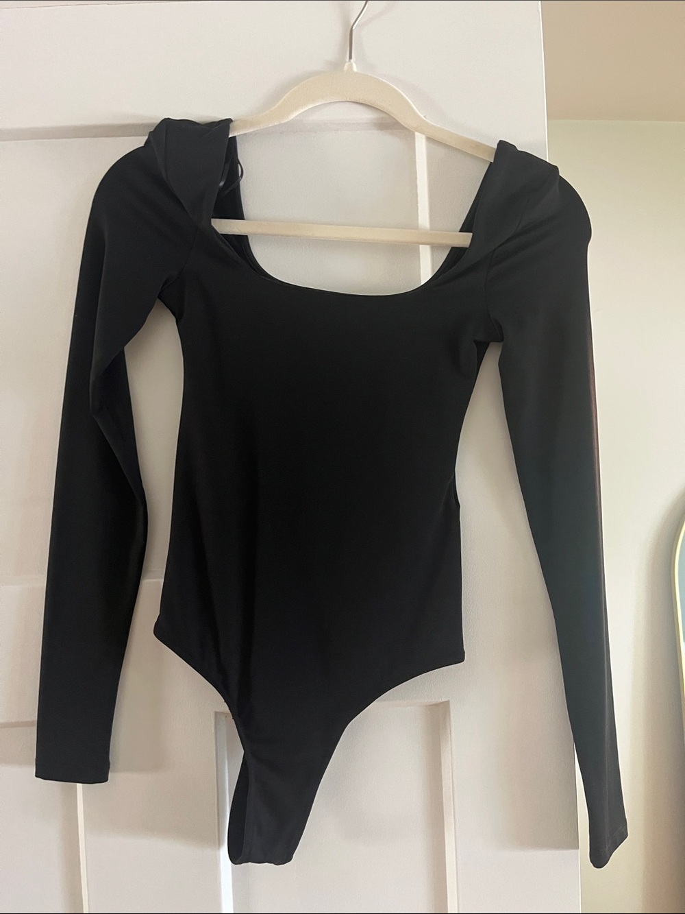 ZARA Black Long-Sleeve Bodysuit - Women
